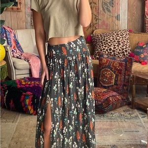 New Natural Life Rayon Addie Midi Skirt Sz small